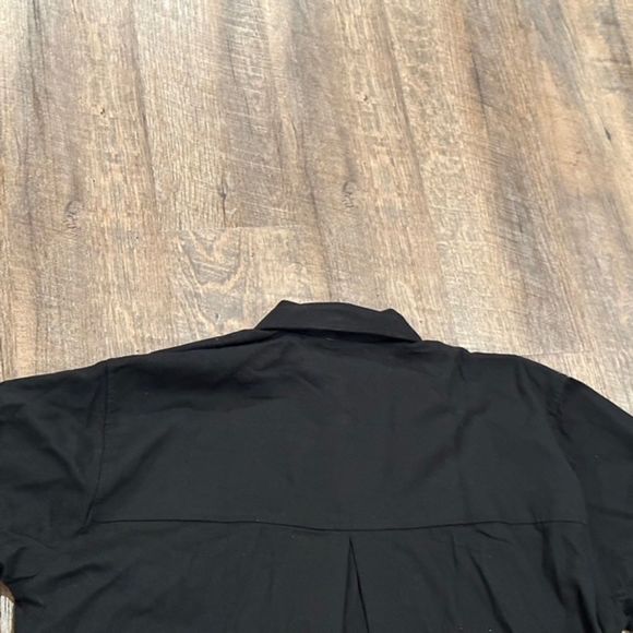 Better Unsaid Women's Top Size Medium Black Casual Button Up Shirt Long Sleeve - Picture 4 of 9